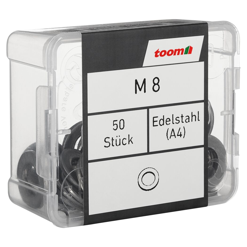 Scheiben Edelstahl A4 M8 8,4 mm 50 Stück