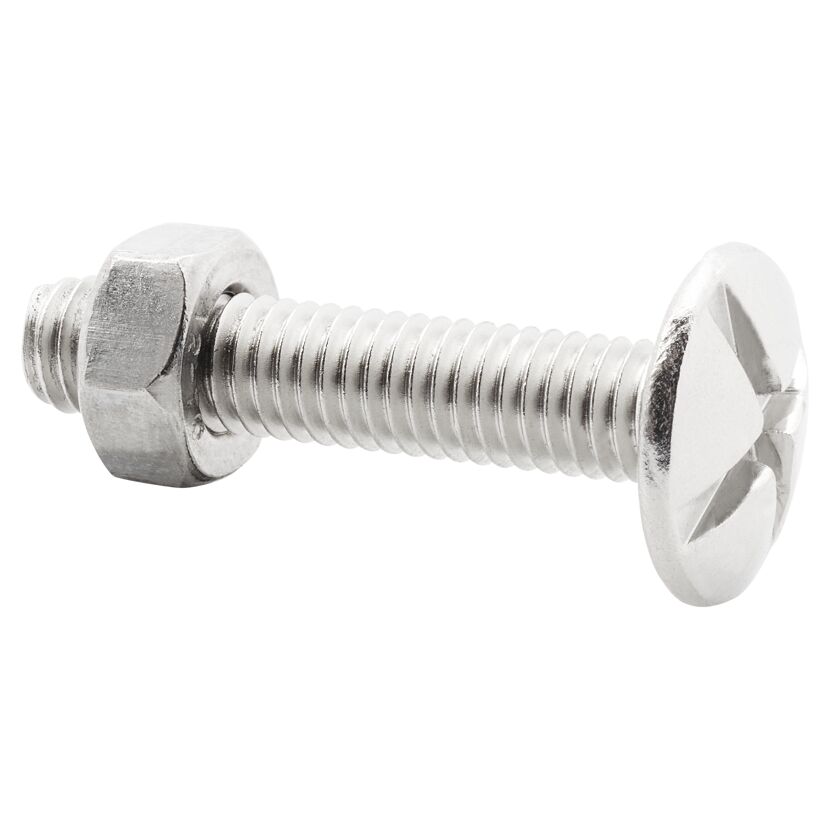 Schlossschrauben Edelstahl M6 x 30 mm 25 Stück