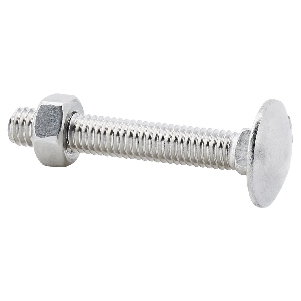 Schlossschrauben Edelstahl M6 x 40 mm 25 Stück