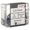 Blechschrauben PH2 Kreuzschlitz Edelstahl 4,2 x 13 mm 50 Stück