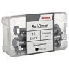 Schlüsselschrauben SW13 Edelstahl 8 x 60 mm 10 Stück