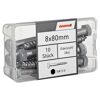 Schlüsselschrauben SW13 Edelstahl 8 x 80 mm 10 Stück