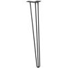 Design-Möbelbein 'Hairpin' 710 mm messing