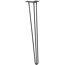 Design-Möbelbein 'Hairpin' 710 mm messing