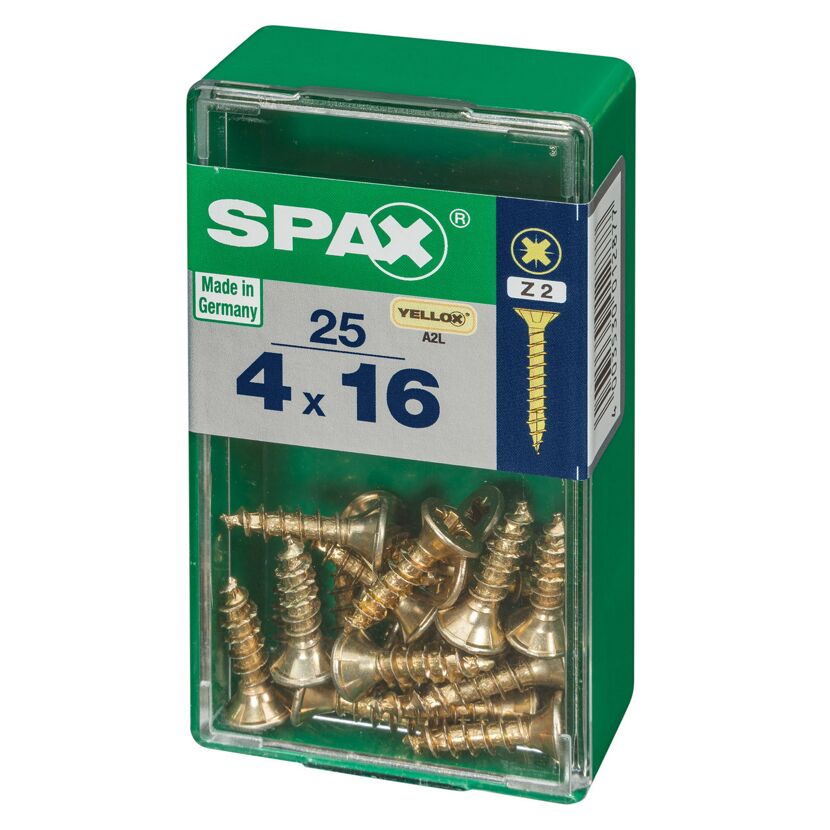 Senkkopfschrauben PZ2 Ø 4 x 16 mm 25 Stück