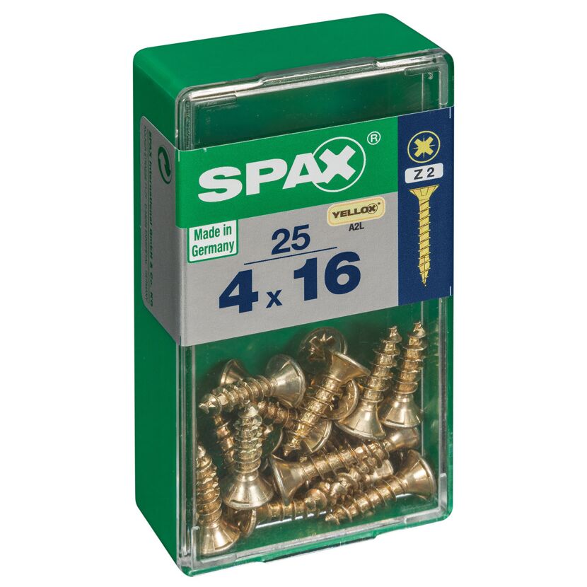 Senkkopfschrauben PZ2 Ø 4 x 16 mm 25 Stück