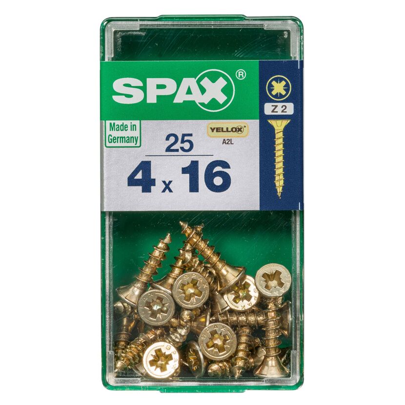 Senkkopfschrauben PZ2 Ø 4 x 16 mm 25 Stück