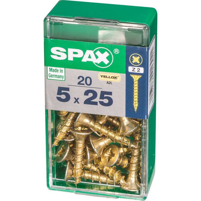 Senkkopfschrauben PZ2 Ø 5 x 25 mm 20 Stück
