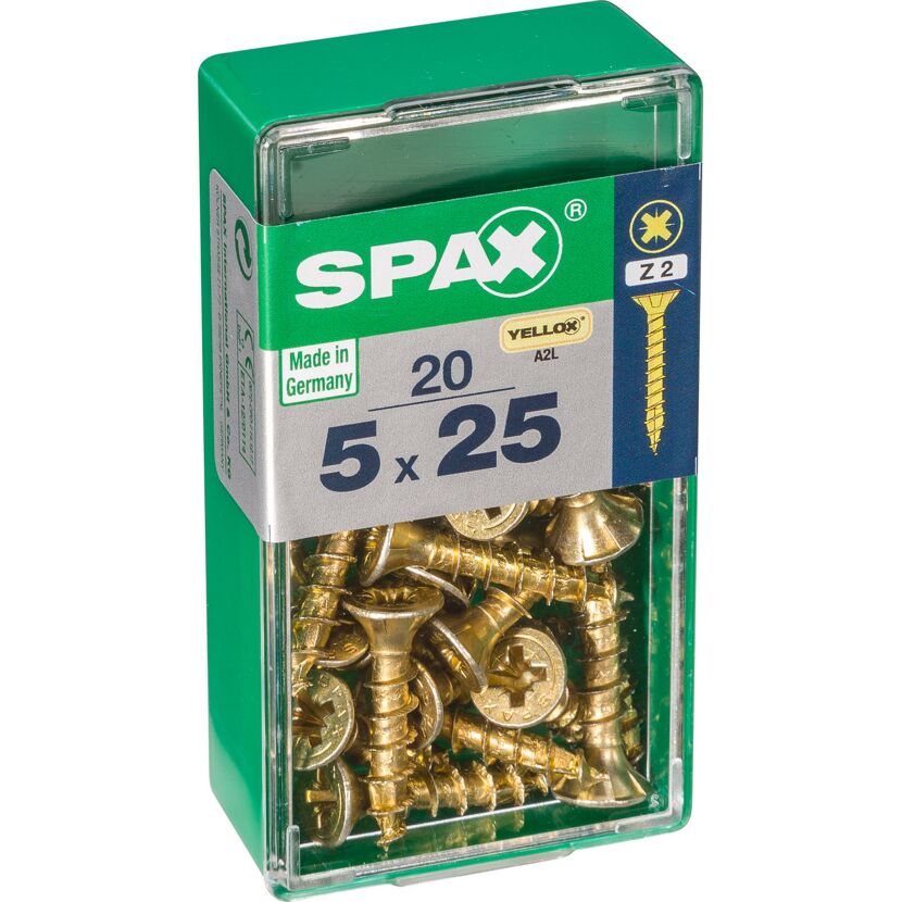 Senkkopfschrauben PZ2 Ø 5 x 25 mm 20 Stück