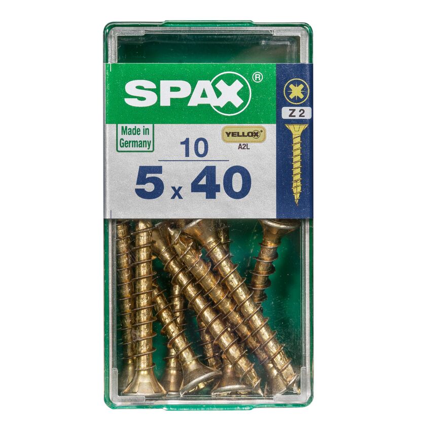 Senkkopfschrauben PZ2 Ø 5 x 40 mm 10 Stück