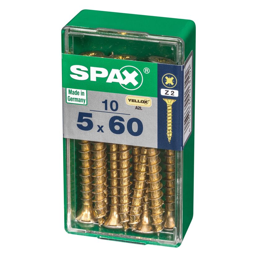 Senkkopfschrauben PZ2 Ø 5 x 60 mm 10 Stück