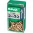 Senkkopfschrauben PZ2 Ø 3,5 x 20 mm 25 Stück