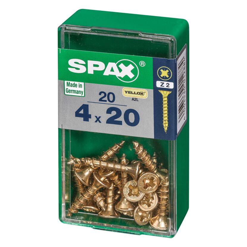 Senkkopfschrauben PZ2 Ø 4 x 20 mm 20 Stück