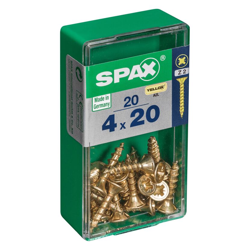Senkkopfschrauben PZ2 Ø 4 x 20 mm 20 Stück