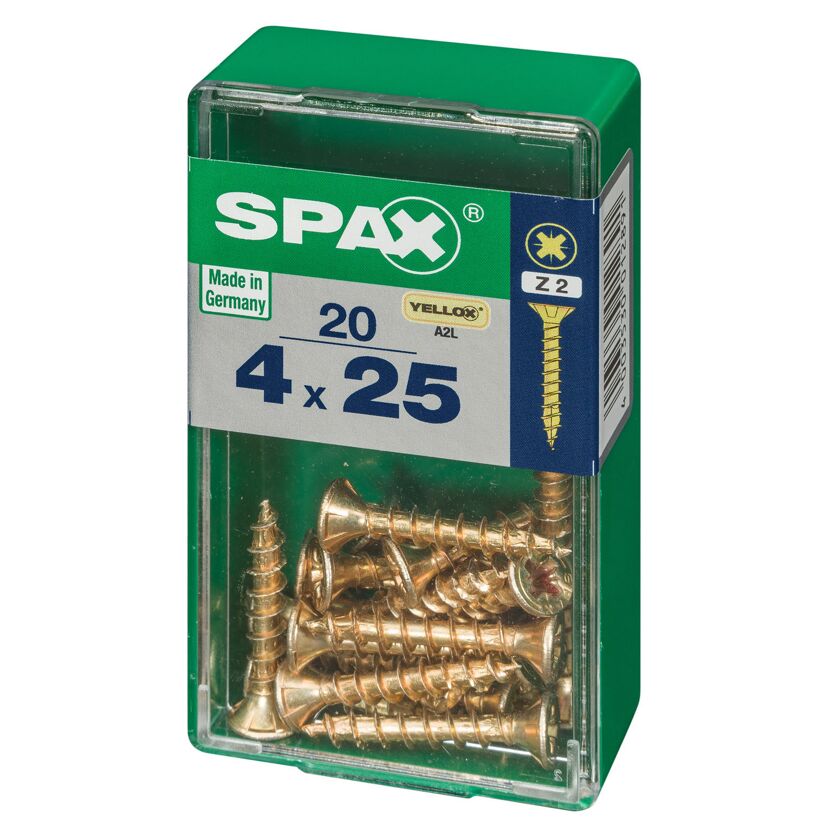 Senkkopfschrauben PZ2 Ø 4 x 25 mm 20 Stück