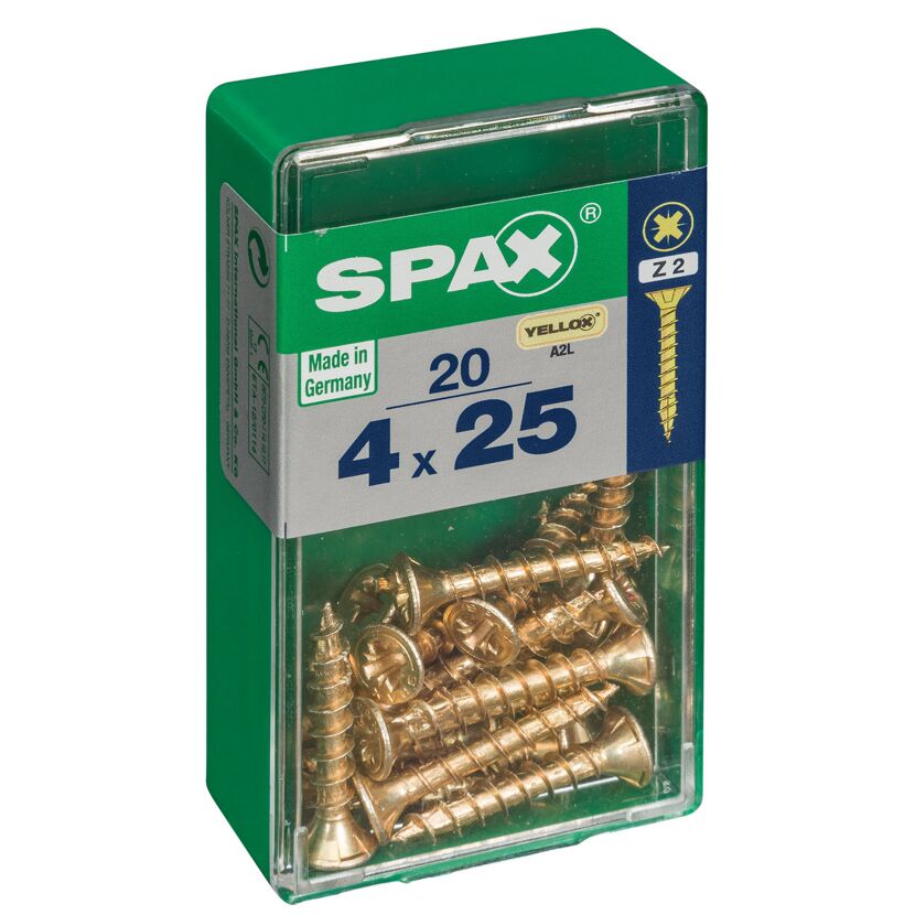 Senkkopfschrauben PZ2 Ø 4 x 25 mm 20 Stück