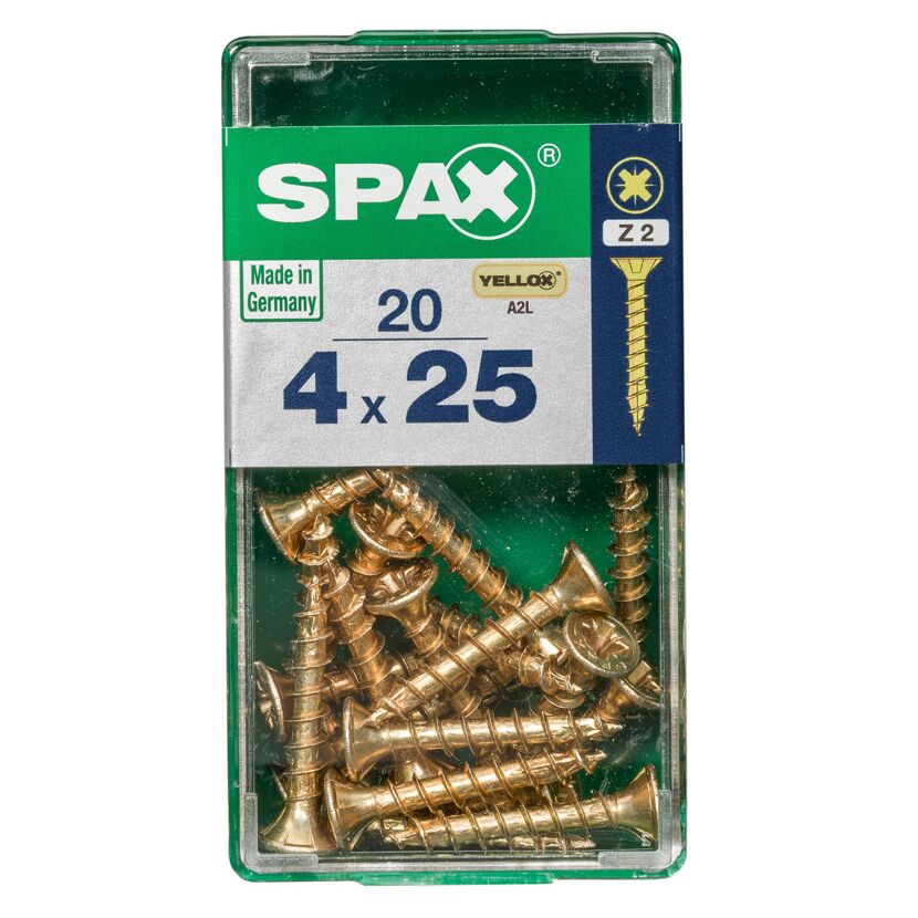 Senkkopfschrauben PZ2 Ø 4 x 25 mm 20 Stück