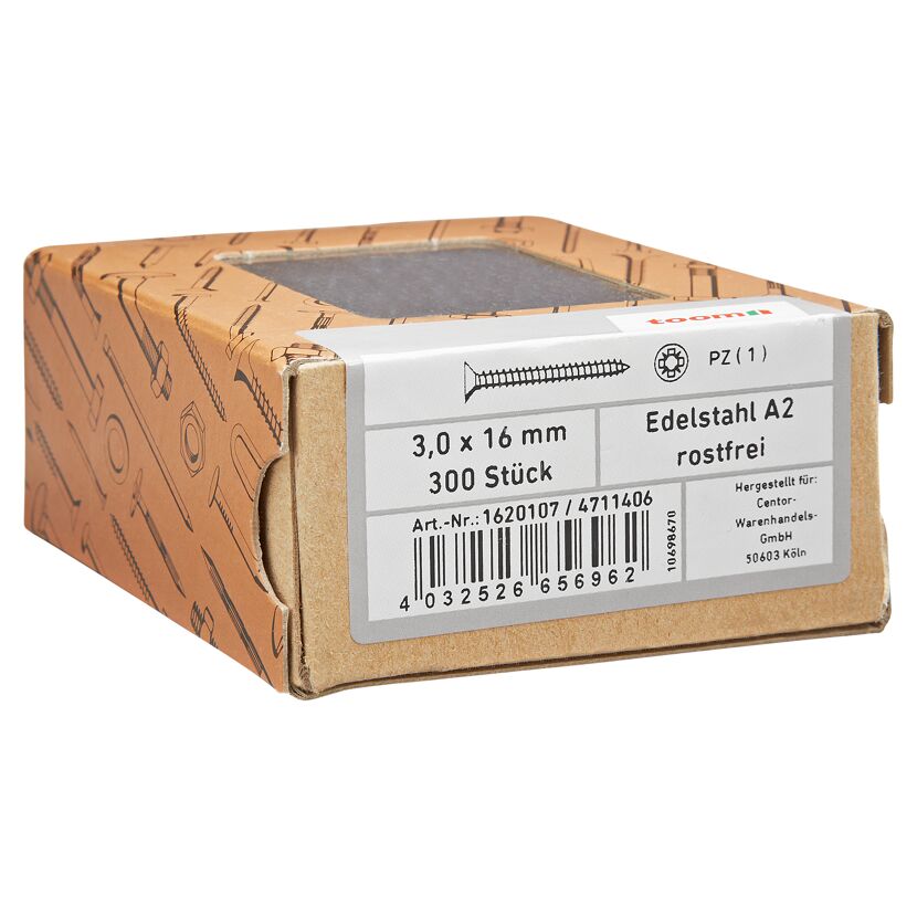 Spanplattenschrauben 'Basic' Ø 3 x 16 mm 300 Stück