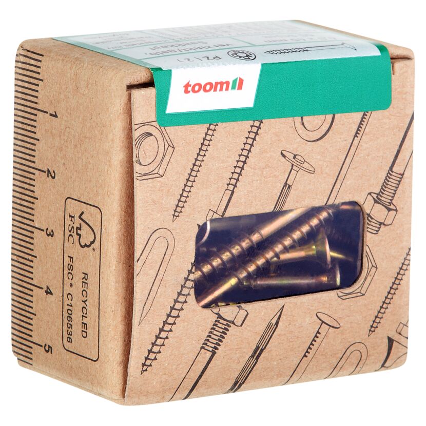 Spanplattenschrauben 'Basic' Ø 4,0 x 45 mm PZ2 50 Stück
