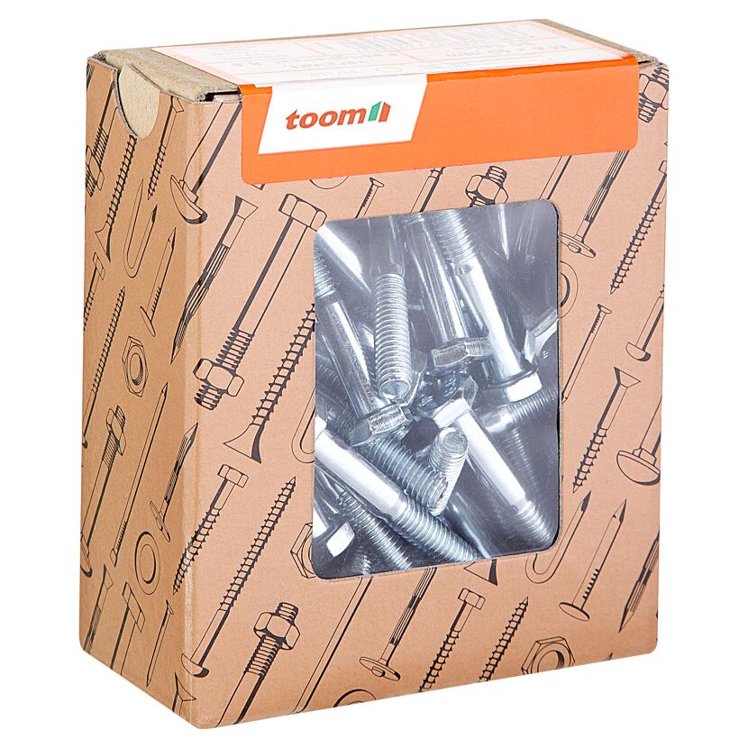 Sechskantschrauben M6 x 40 mm verzinkt DIN 601 50 Stück