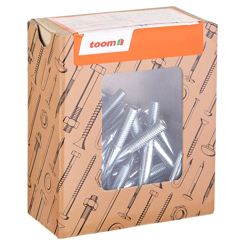 Sechskantschrauben M6 x 50 mm verzinkt DIN 601 25 Stück