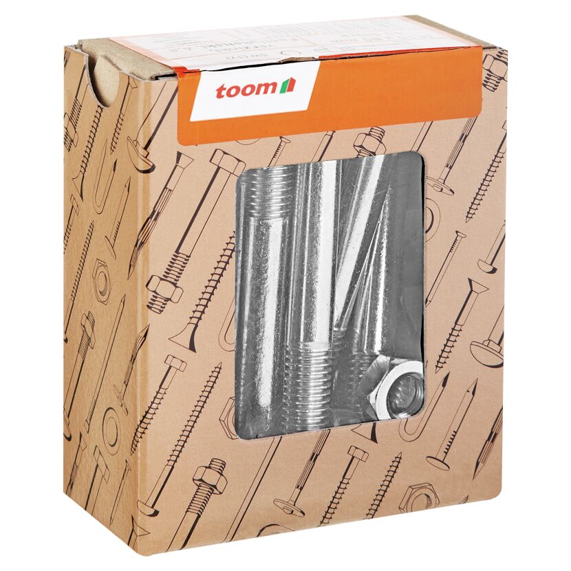 Sechskantschrauben M10 x 80 mm 10 Stück