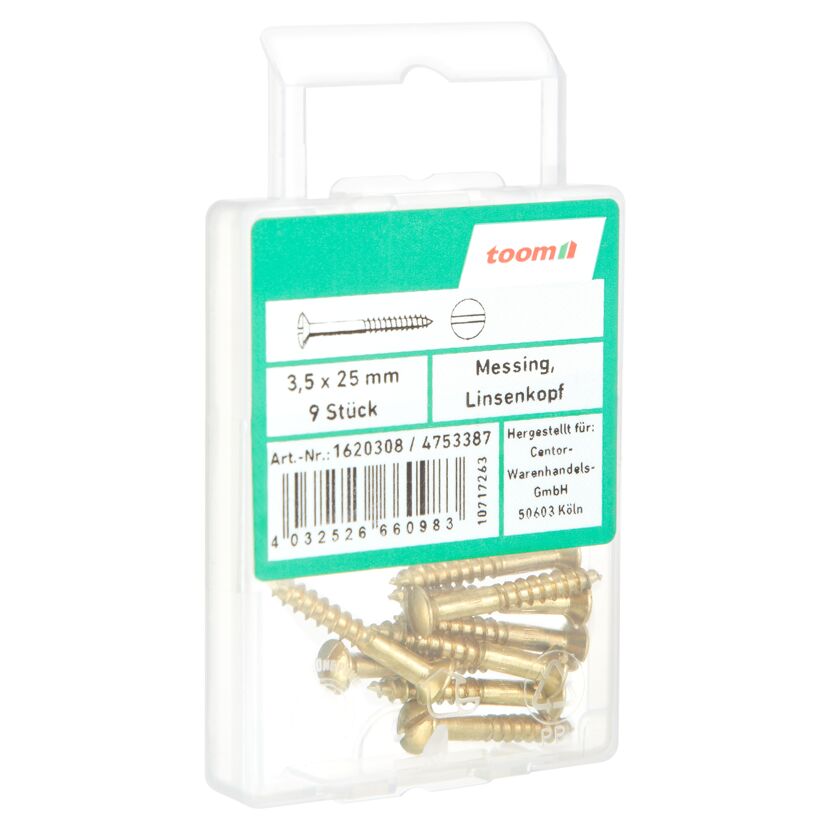 toom Holzschrauben Ø 3,5 x 25 mm 9 Stück