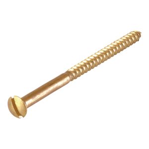 Holzschrauben 4 x 50 mm messing DIN 95 8 Stück