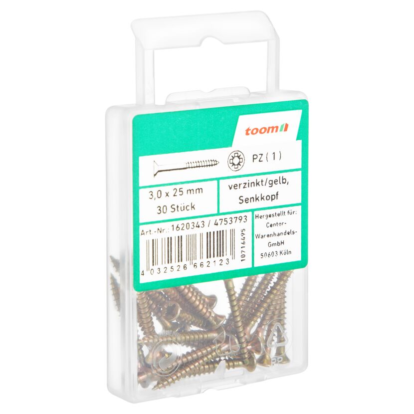 Scharnierschrauben Ø 3,0 x 25 mm30 Stück