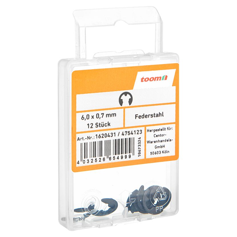 Sicherungsscheiben Ø 6 x 0,7 mm, 12 Stück