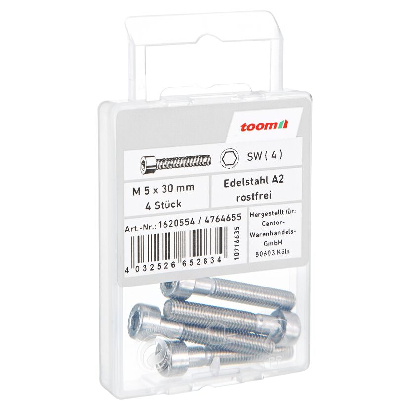 Zylinderschrauben M5 x 30 mm 4 Stück