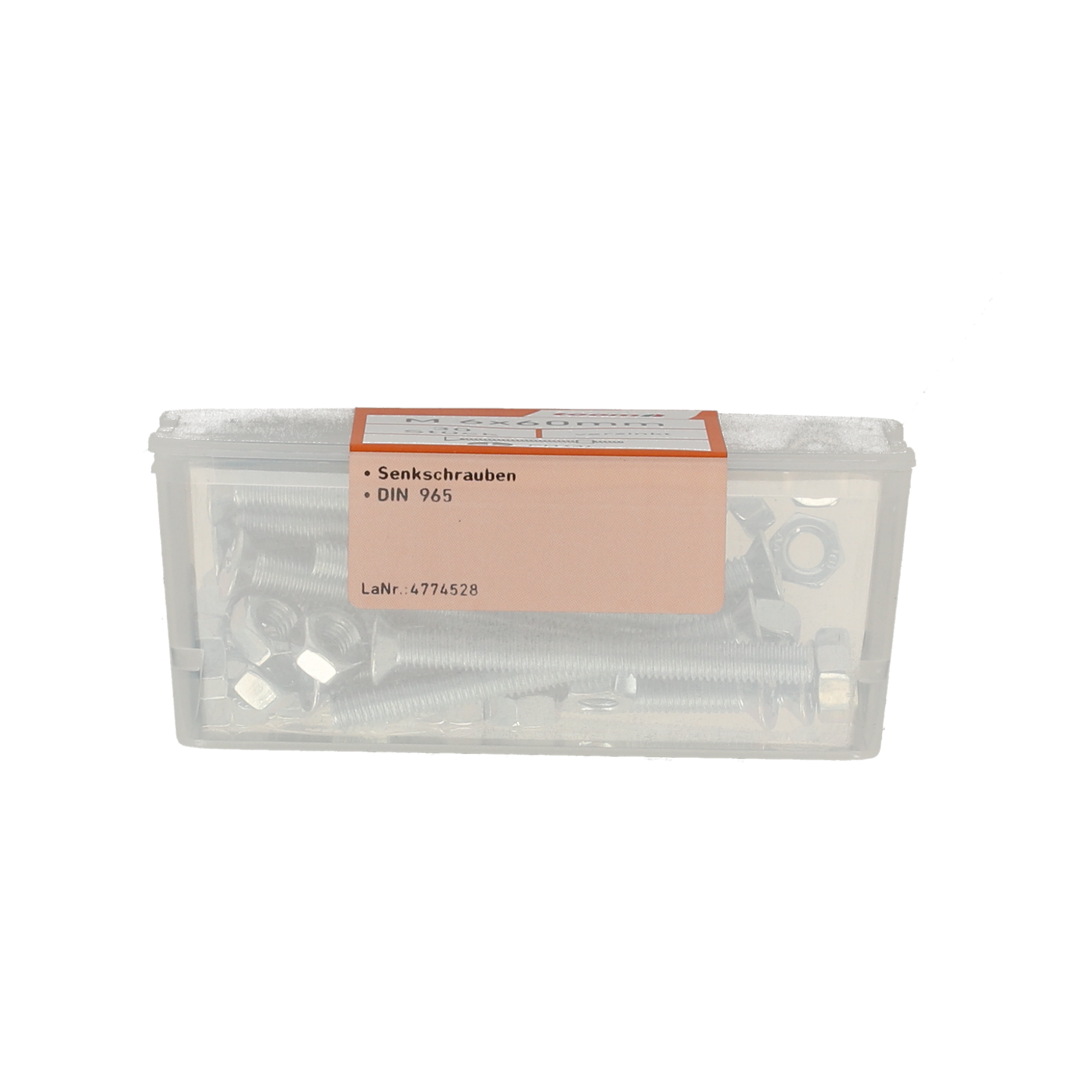 Senkkopfschrauben M6 x 60 mm verzinkt DIN 963 30 Stück