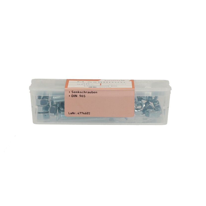 Senkkopfschrauben M6 x 50 mm verzinkt DIN 963 20 Stück