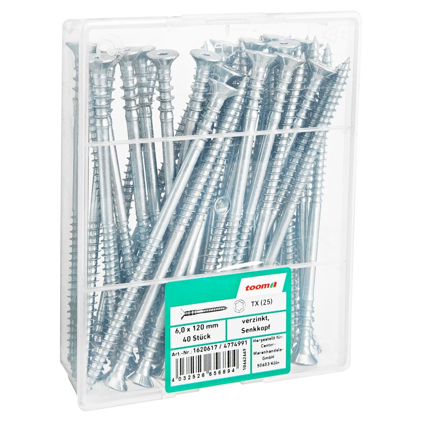 Justierschrauben Ø 6 x 120 mm 40 Stück