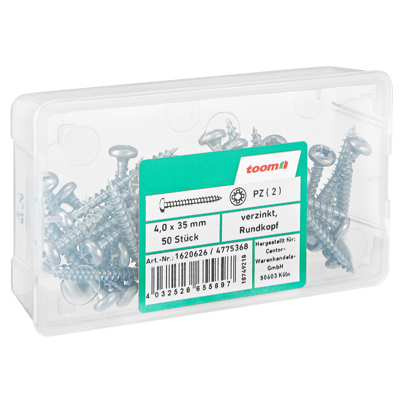 Spanplattenschrauben 'Basic' Ø 4,0 x 35 mm PZ2 50 Stück