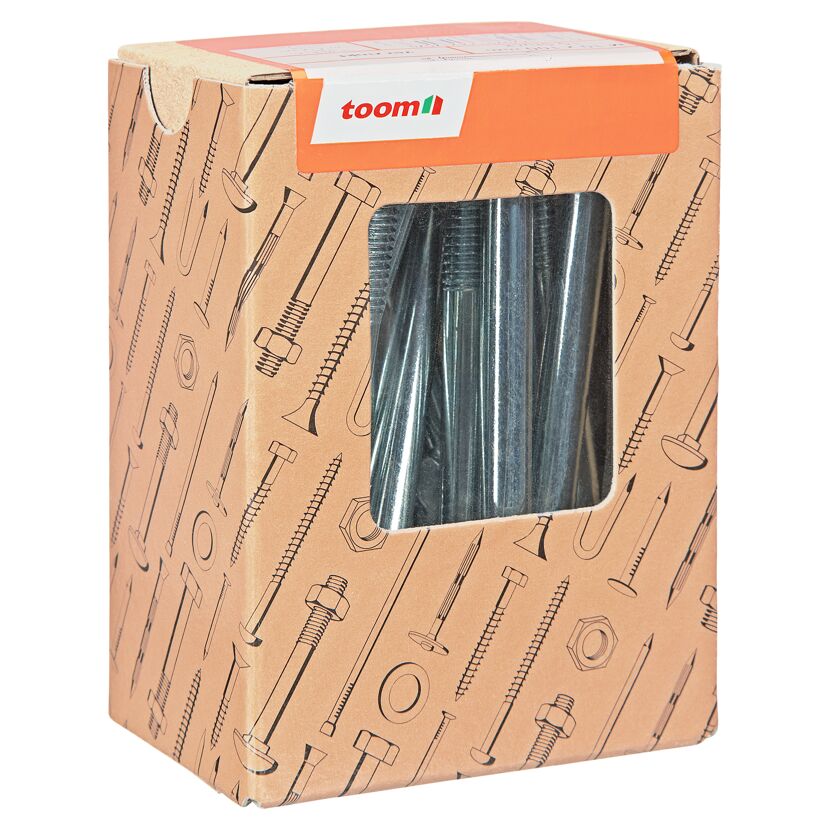 Schlossschrauben M10 x 100 mm verzinkt DIN 603 15 Stück
