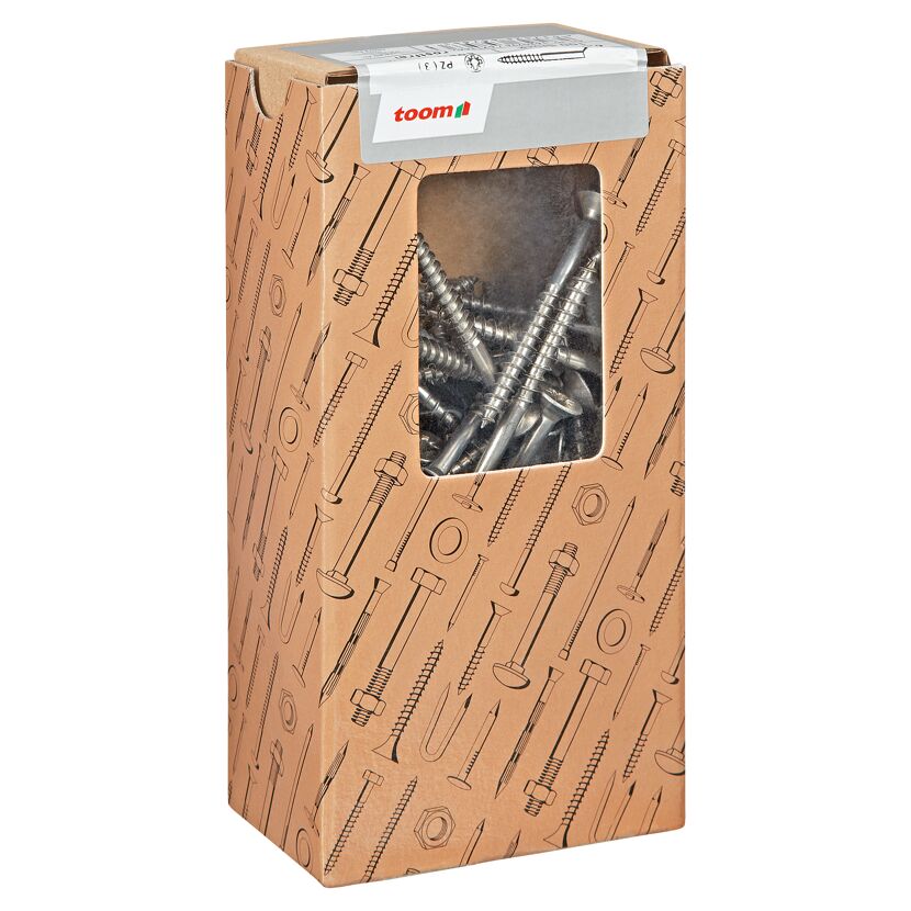 Spanplattenschrauben "Basic" Ø 6,0 x 60 mm A2 PZ3 100 Stück