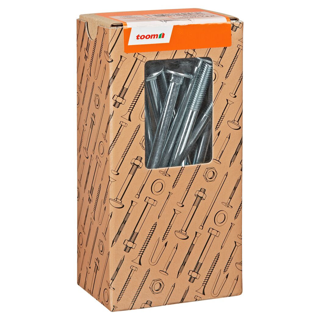 Schlossschrauben M8 x 140 mm verzinkt DIN 603 15 Stück