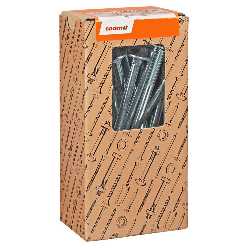 Schlossschrauben M8 x 140 mm verzinkt DIN 603 15 Stück