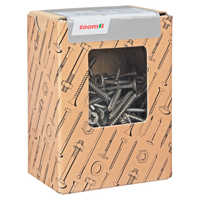 Spanplattenschrauben 'Basic' Ø 4,5 x 60 mm A2 PZ2 100 Stück
