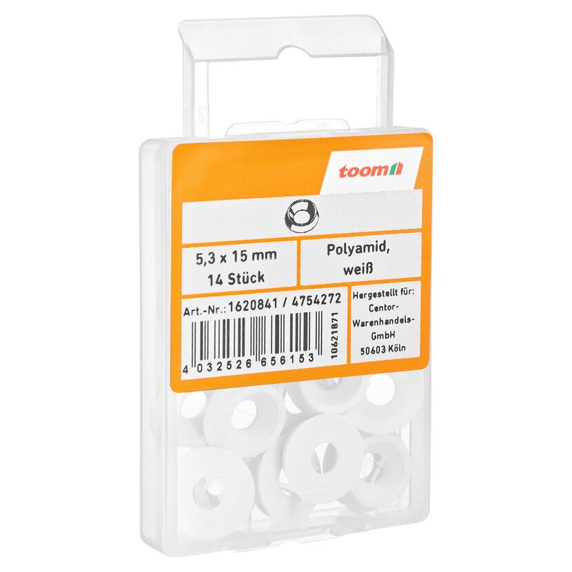 Rosetten 5,3 x 15 mm, 14 Stück