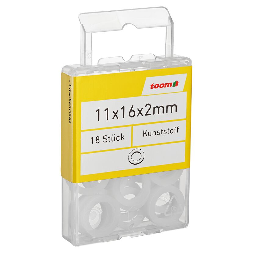 Fitschenringe Kunststoff 11 x 16 x 2 mm 18 Stück