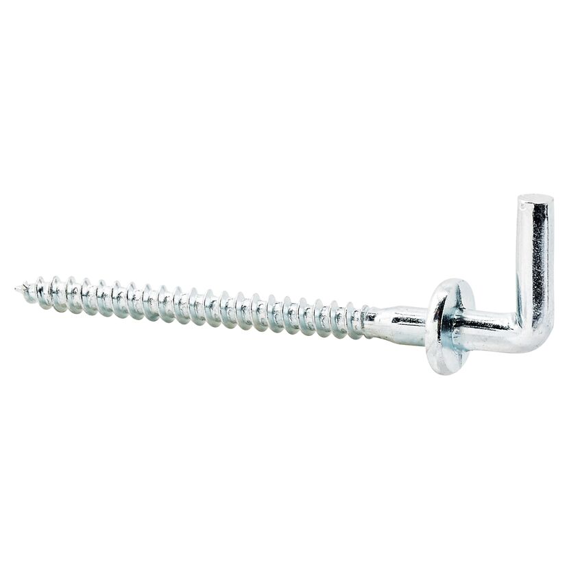 Schraubhaken silbern Ø 3,5 x 51 mm 6 Stück