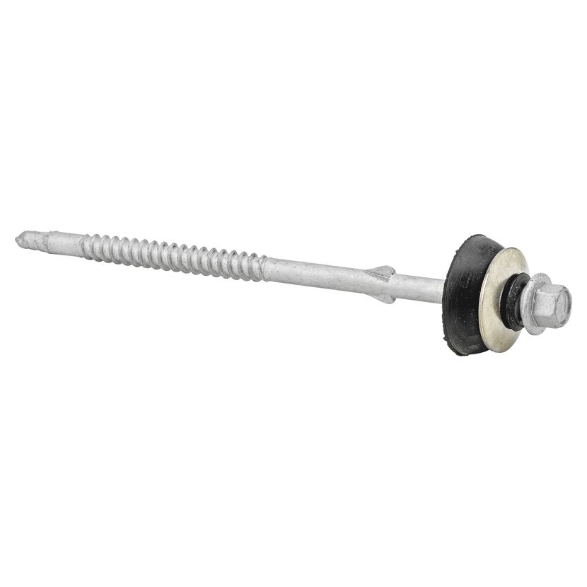 Dachbauschrauben Sechskant Stahl gehärtet verzinkt 6,5 x 130 mm 1 Stück