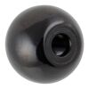 Kugelmutter M8 schwarz 32 x 29,5 mm
