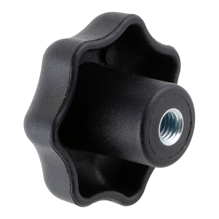 Sterngriffmutter M8 schwarz 50 x 32 mm