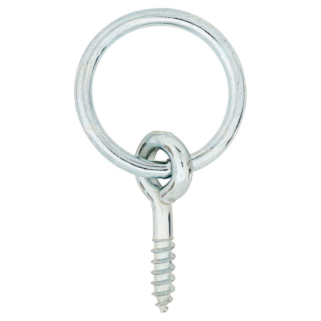 Ring Ø 30 mm mit Schraube verzinkt Ø 4 x 41 mm