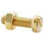 Zylinderschrauben SD Längsschlitz Messing M6 x 20 mm 6 Stück