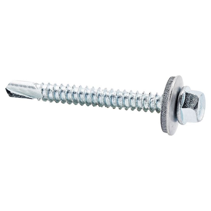Fassadenbohrschrauben SW8 Sechskantkopf Edelstahl 5,5 x 50 mm 25 Stück
