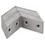 HV-Winkelverbinder Stahl magnodur-beschichtet 4 x 4 x 2 cm 12 Stück